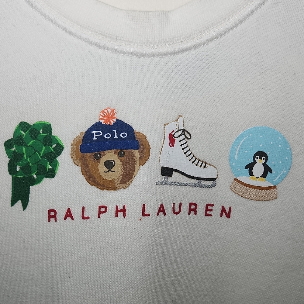 Ralph Lauren White Kids Long Sleeve Dress - Picture 4 of 4